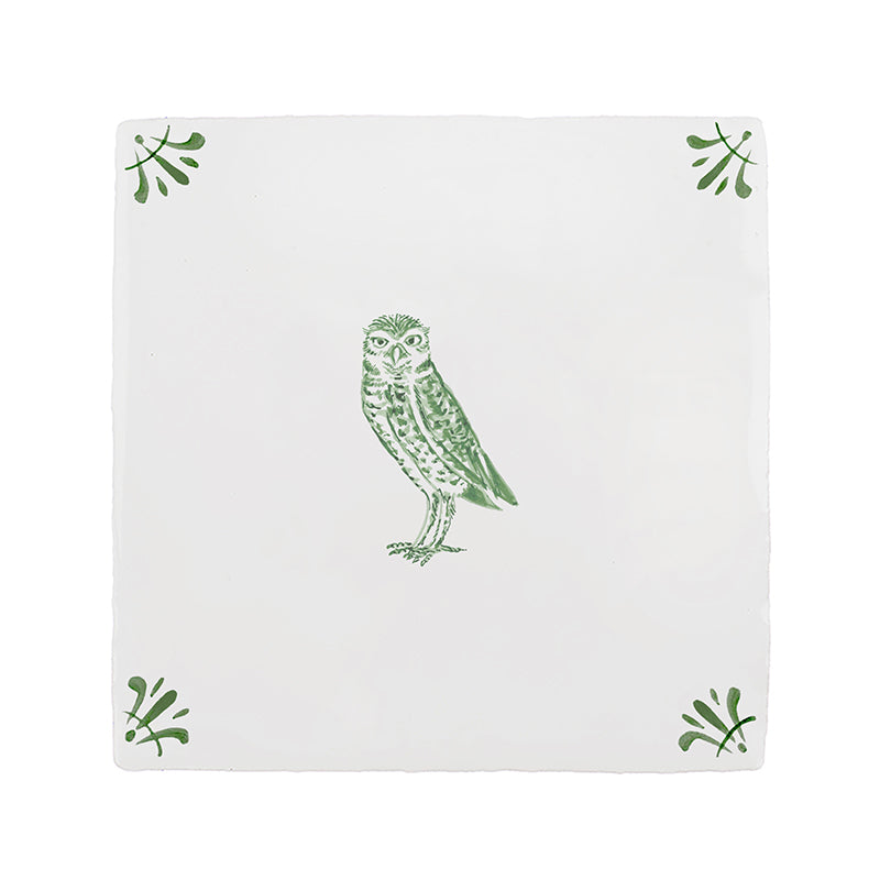 Owl Delft Tile