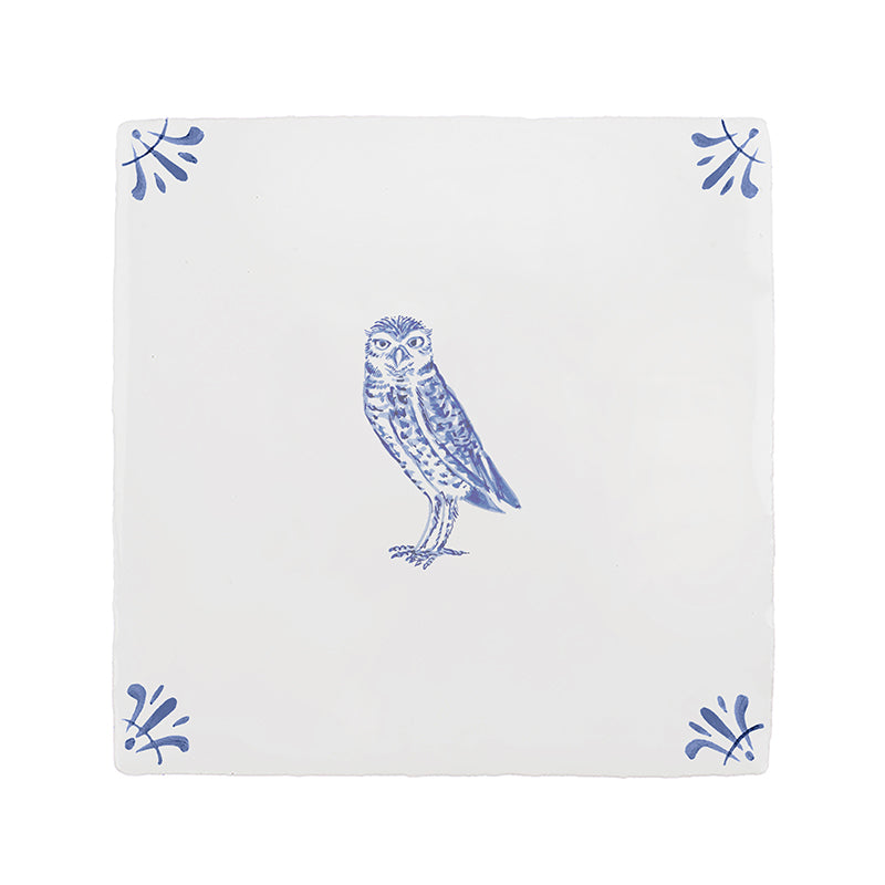 Owl Delft Tile
