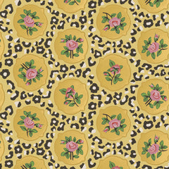 Leopard and Roses Wallpaper