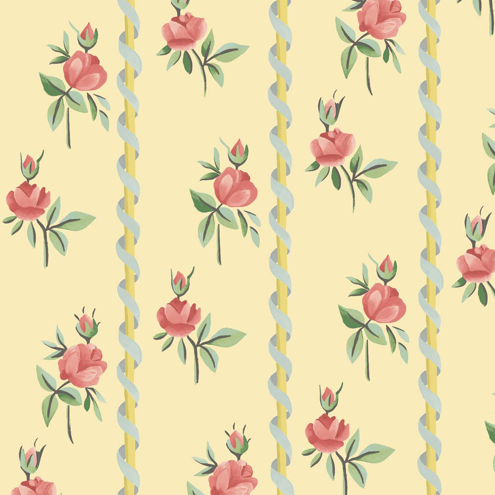 Poles and Roses I Wallpaper, Verseilles I