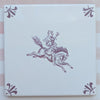 End of Line, Herne the Hunter Delft Tile, Manganese