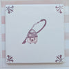 End of Line, The Happy Hoover Delft Tile, Manganese