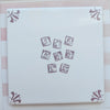 End of Line, Word Game Delft Tile, Manganese