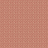 A close-up of a repeating floral pattern in terracotta red and cream, filling the entire frame.