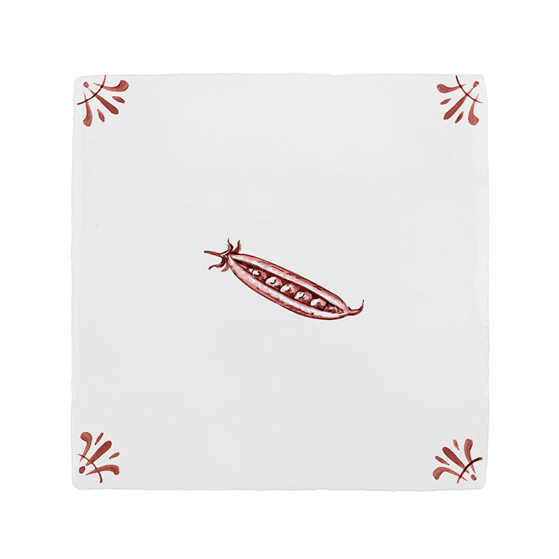 Pea Pods Delft Tile