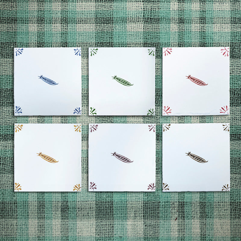 Pea Pods Delft Tile