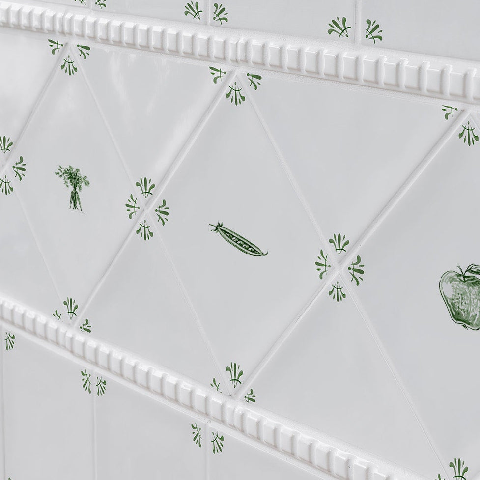 Pea Pods Delft Tile
