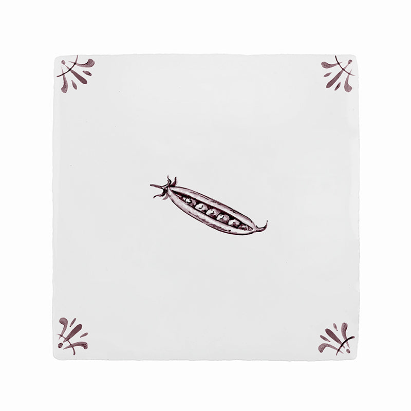 Pea Pods Delft Tile
