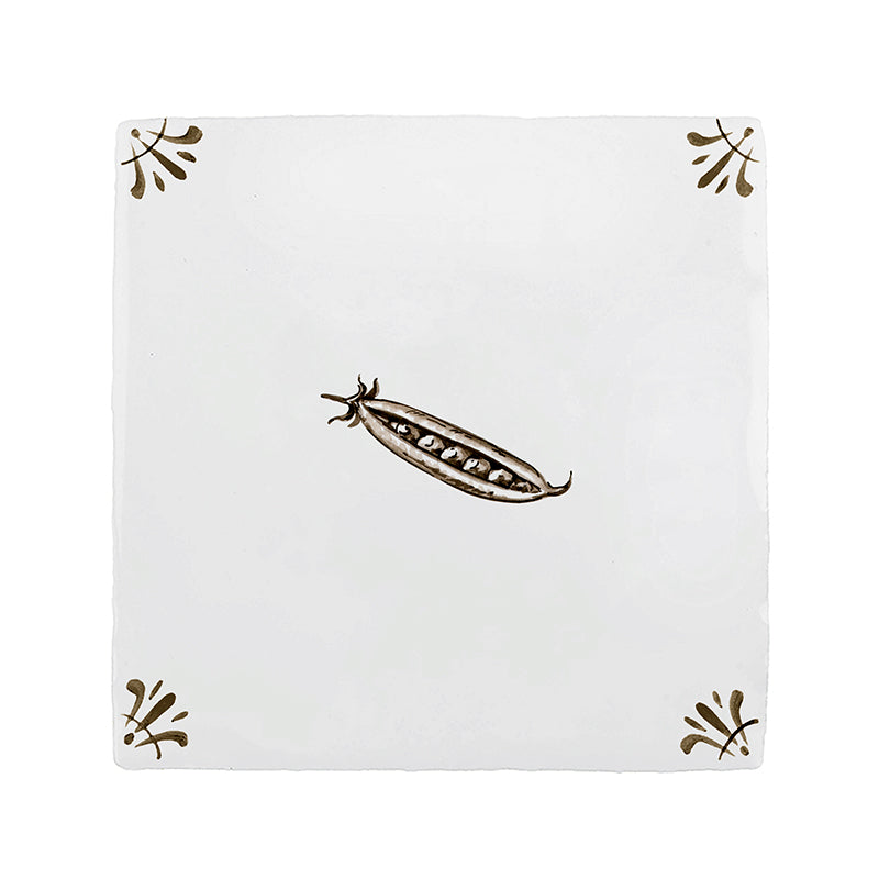 Pea Pods Delft Tile