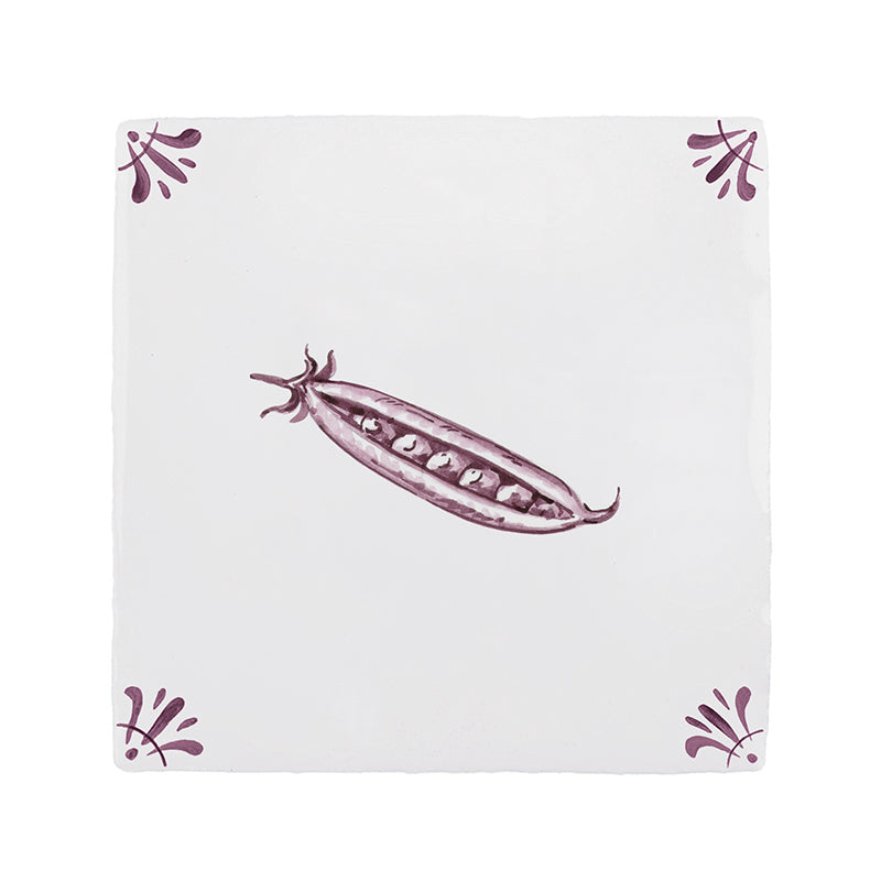 Pea Pods Delft Tile