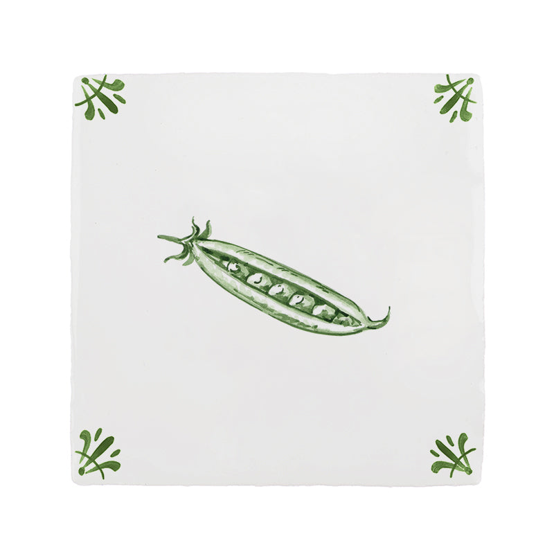 Pea Pods Delft Tile
