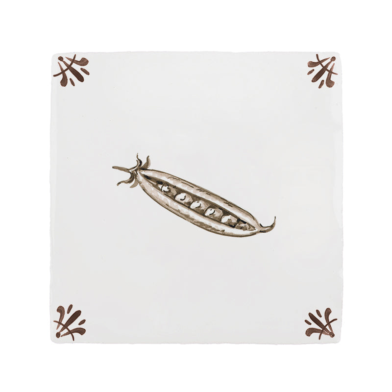Pea Pods Delft Tile