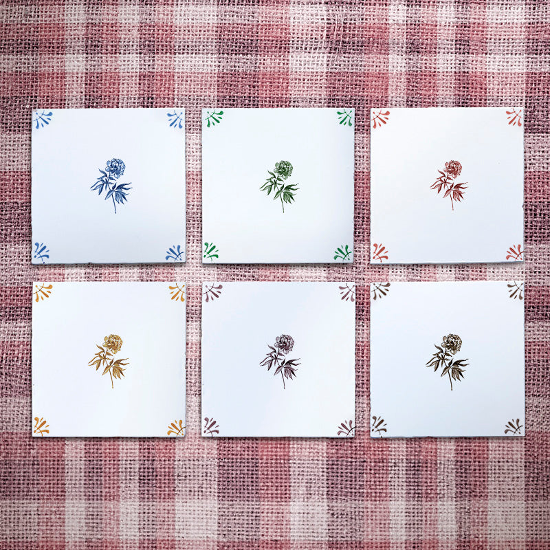 Peony Delft Tile