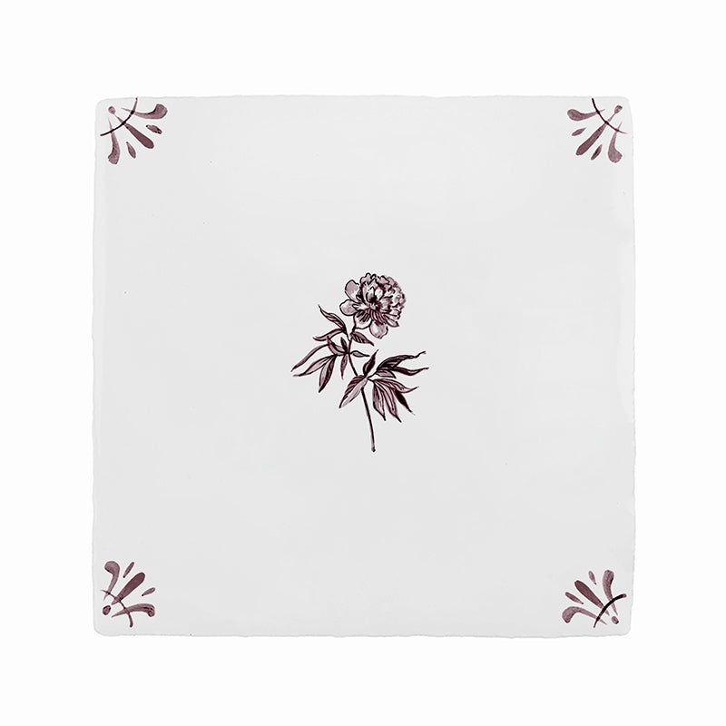 Peony Delft Tile