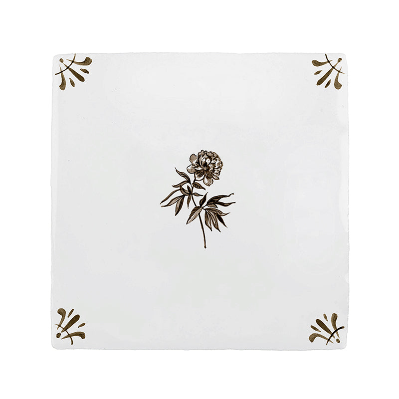 Peony Delft Tile