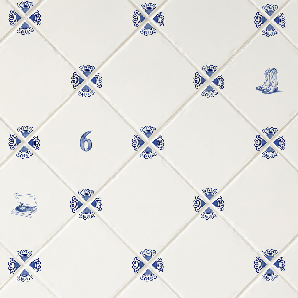 Corners Only Delft Tile