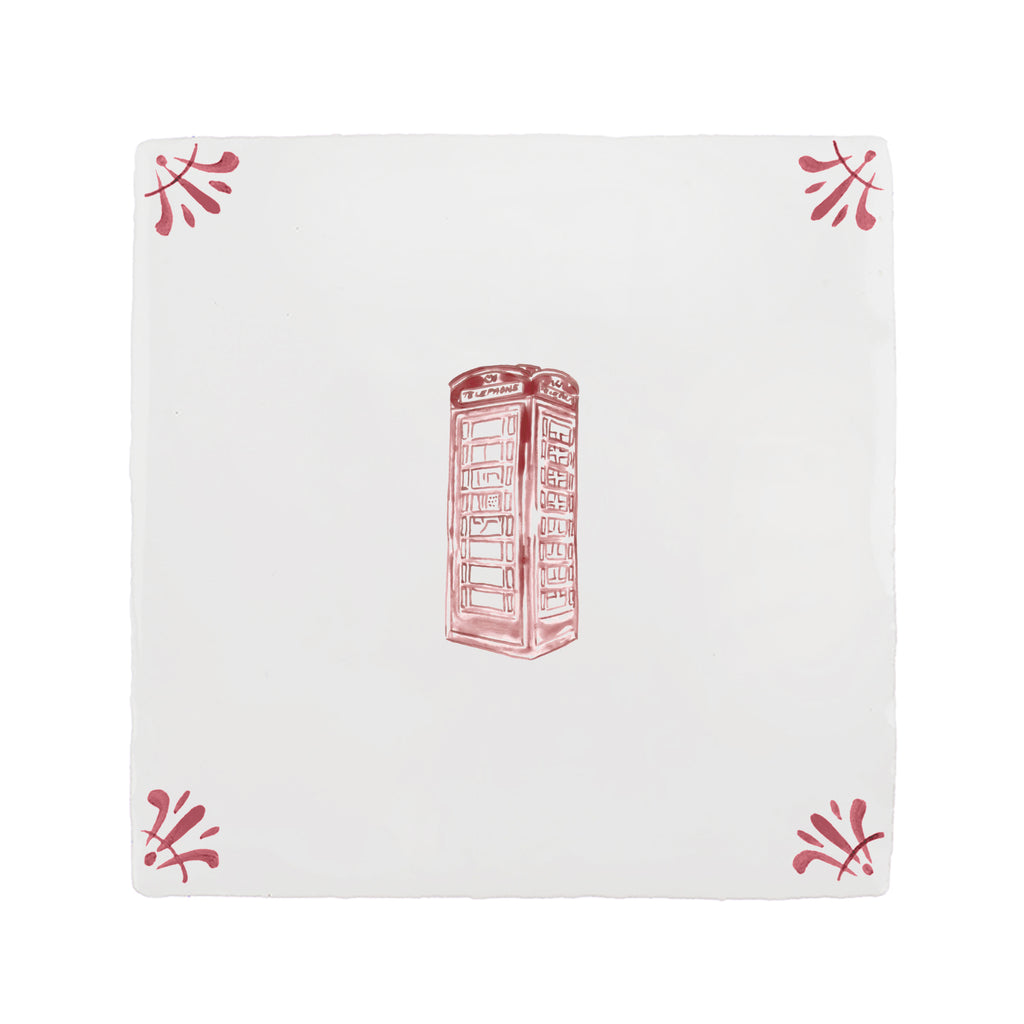 Telephone Box Delft Tile