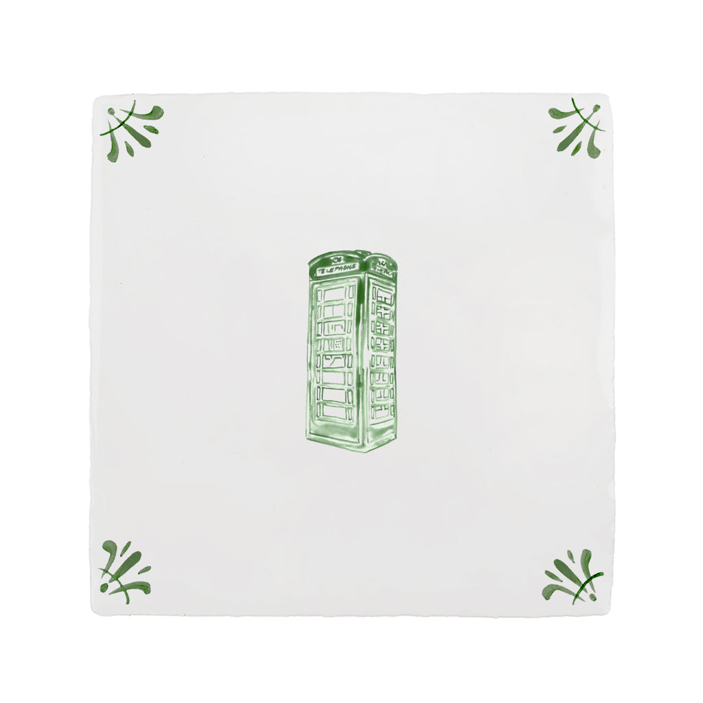 Telephone Box Delft Tile