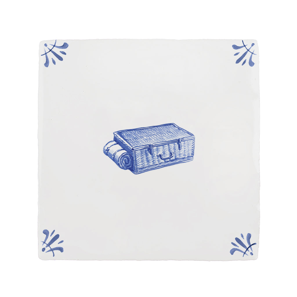 Picnic Basket Delft Tile