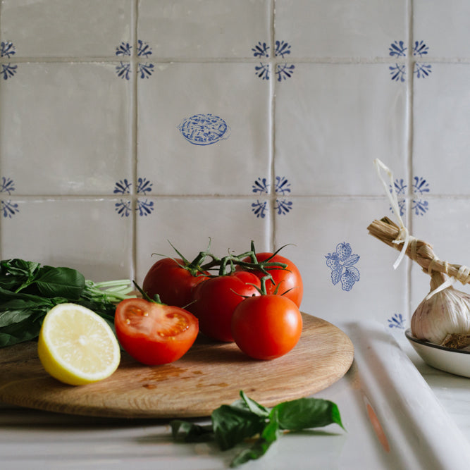 Apple Pie Delft Tile