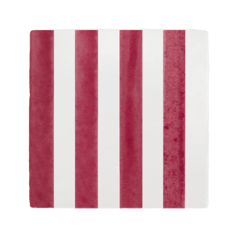 Pinstripe Tile, Berry
