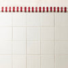 Pinstripe Dado Trim, Delft Crimson
