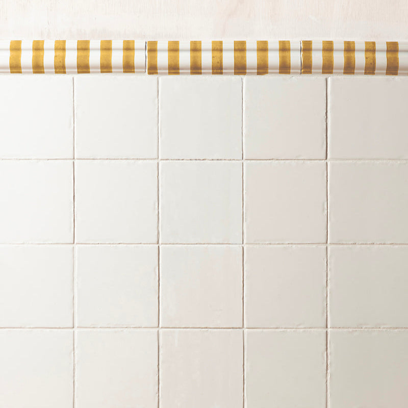 Pinstripe Dado Trim, Delft Mustard