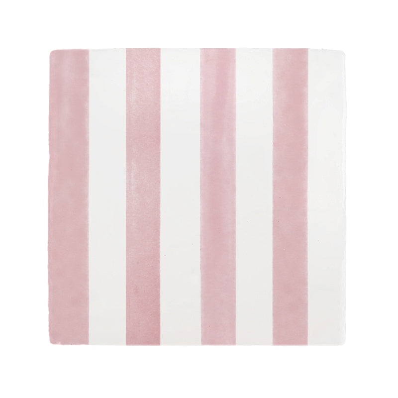 Pinstripe Tile Sample, Pink