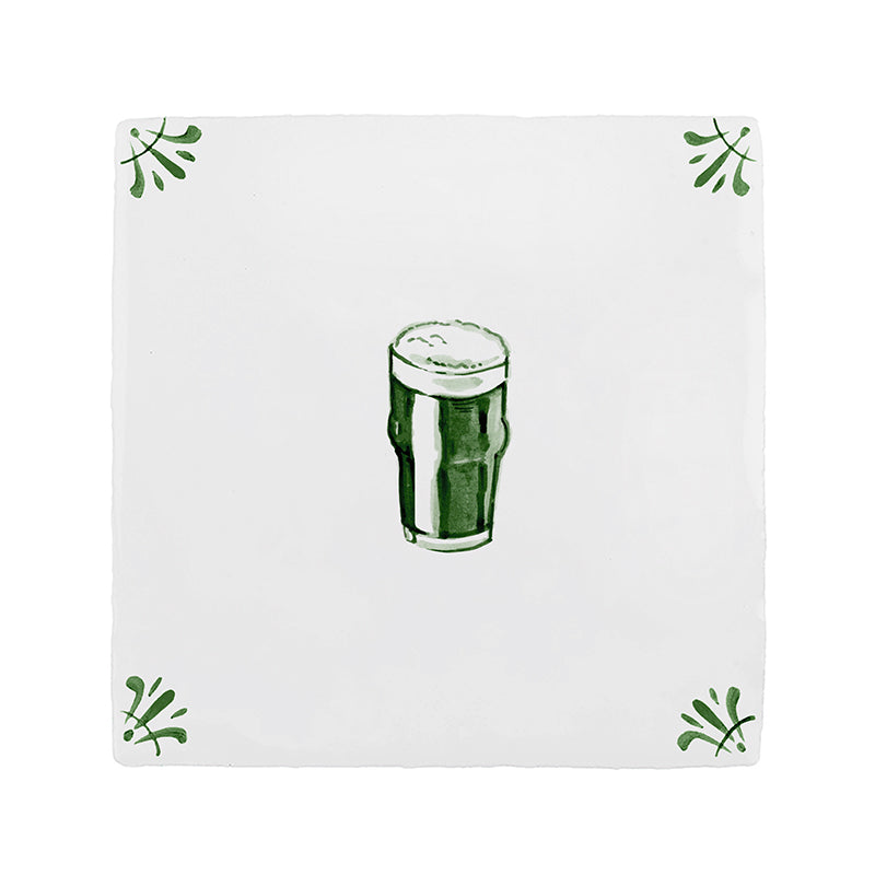 Pint of Irish Stout Delft Tile