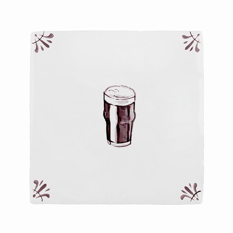 Pint of Irish Stout Delft Tile