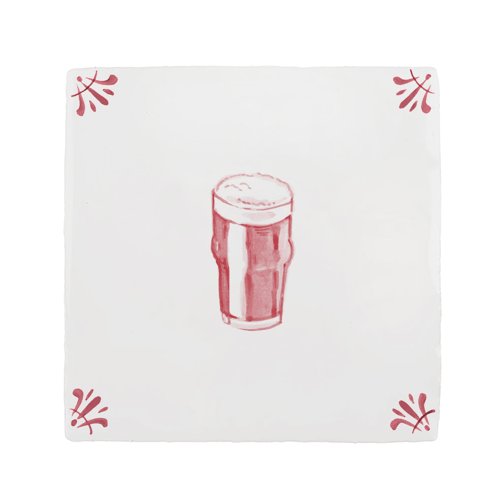Pint of Irish Stout Delft Tile