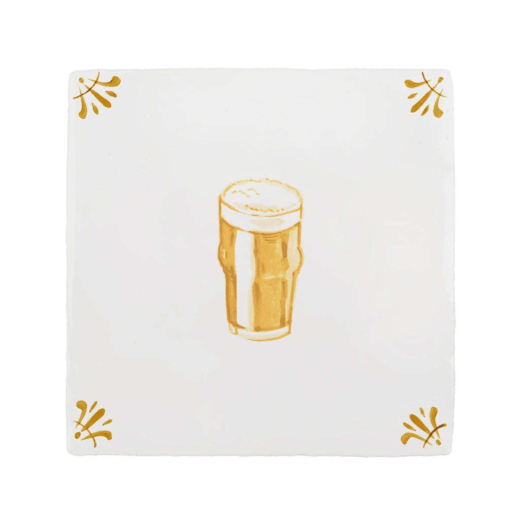 Pint of Irish Stout Delft Tile