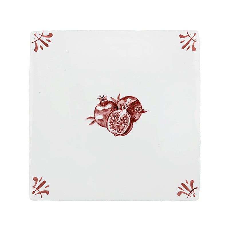 Pomegranate Delft Tile