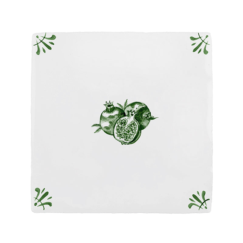 Pomegranate Delft Tile