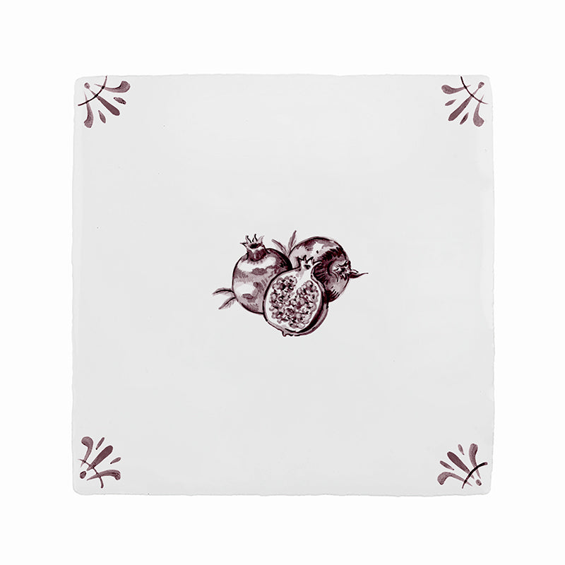 Pomegranate Delft Tile
