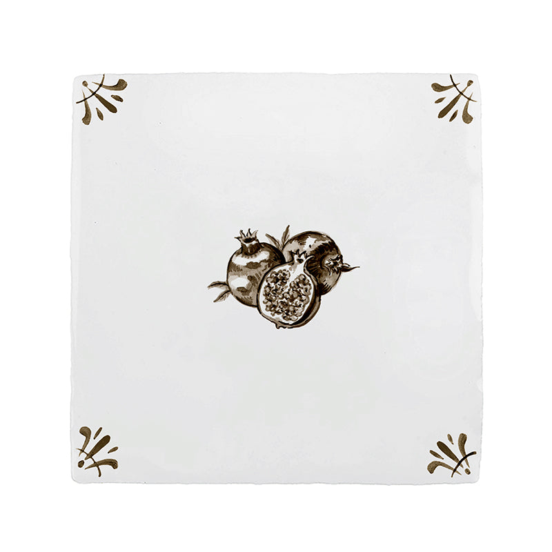 Pomegranate Delft Tile