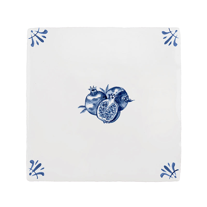Pomegranate Delft Tile