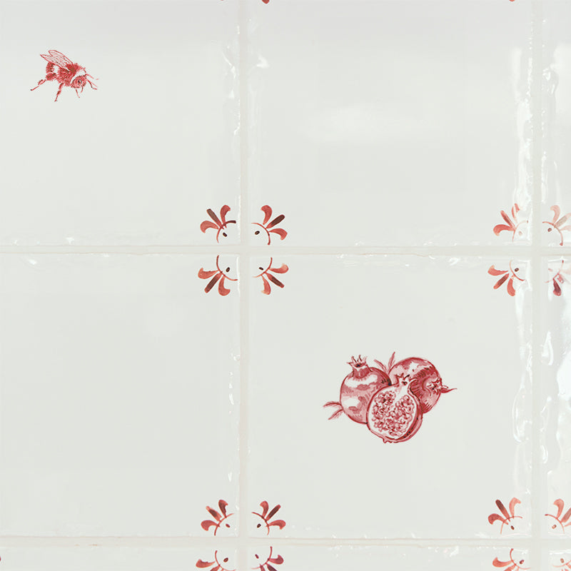 Pomegranate Delft Tile
