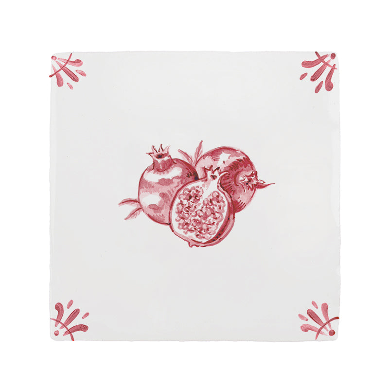 Pomegranate Delft Tile