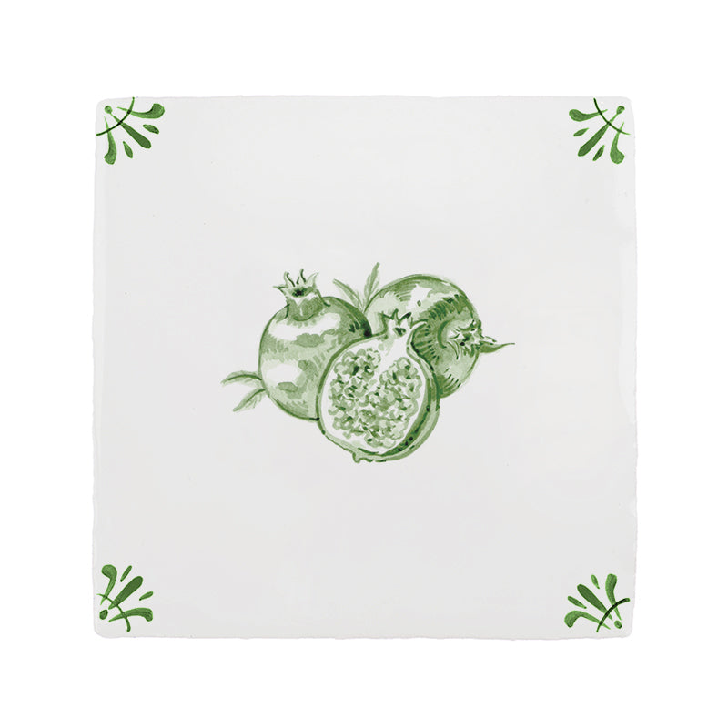 Pomegranate Delft Tile