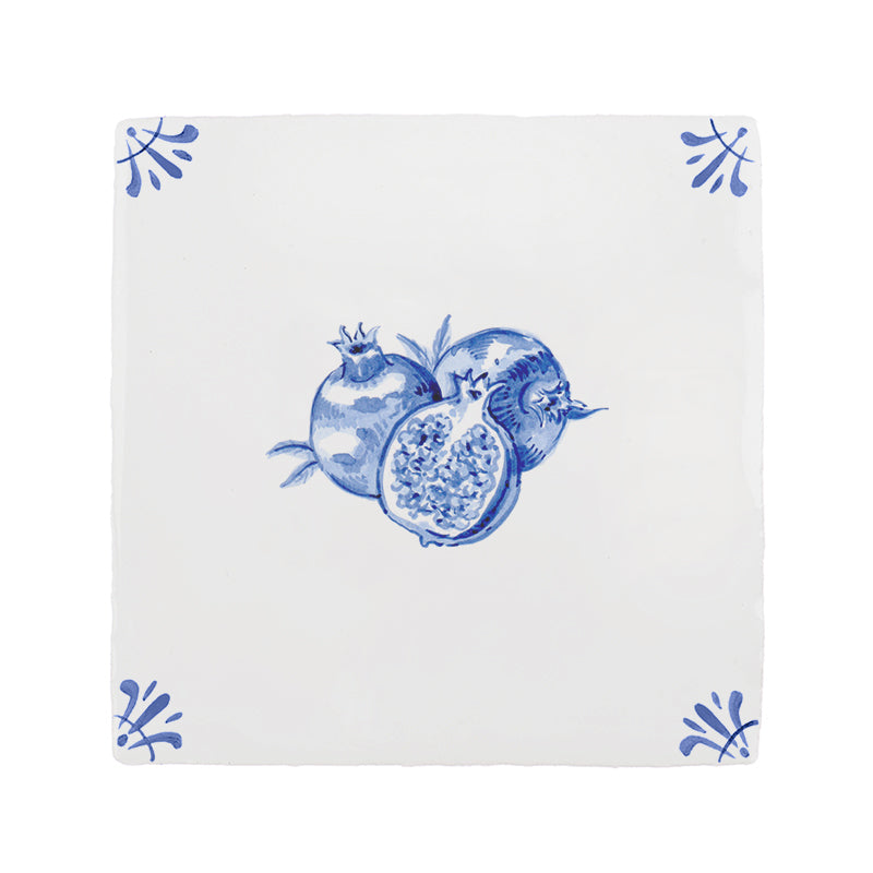 Pomegranate Delft Tile