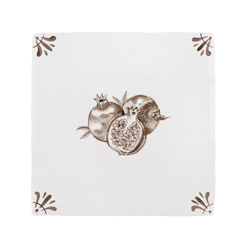 Pomegranate Delft Tile