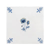 Poppy Delft Tile, Gold Lustre