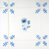 Poppy Delft Tile, Gold Lustre