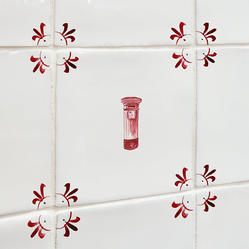 Post Box Delft Tile