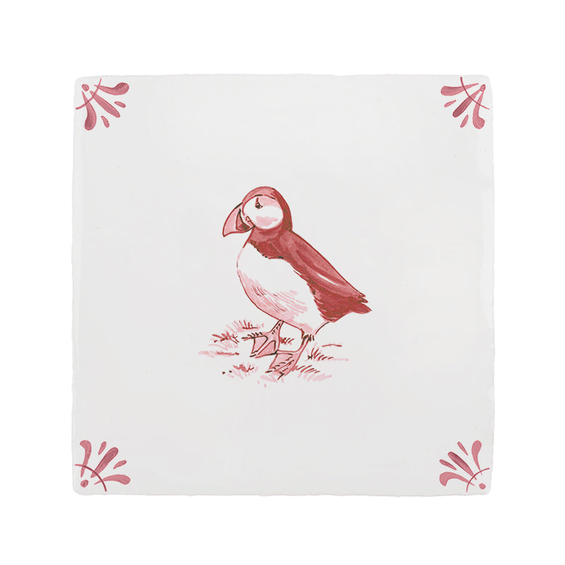 Puffin Delft Tile