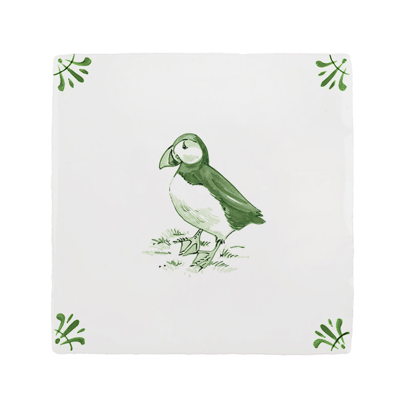 Puffin Delft Tile