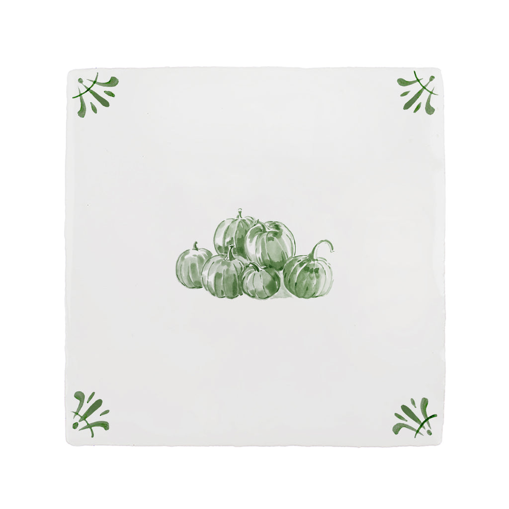 Pumpkin Patch Delft Tile