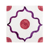 Beirut Tile Sample, Purple and Berry