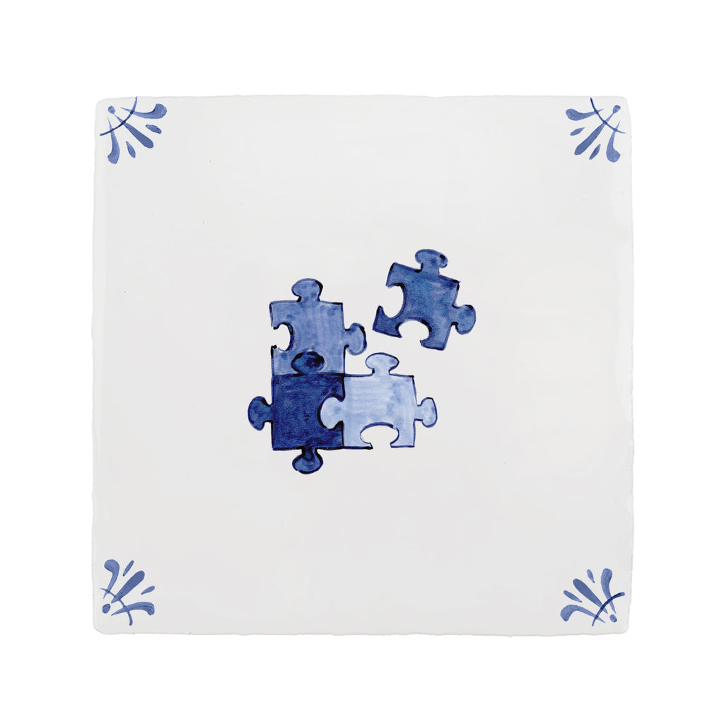 Puzzle Pieces Delft Tile